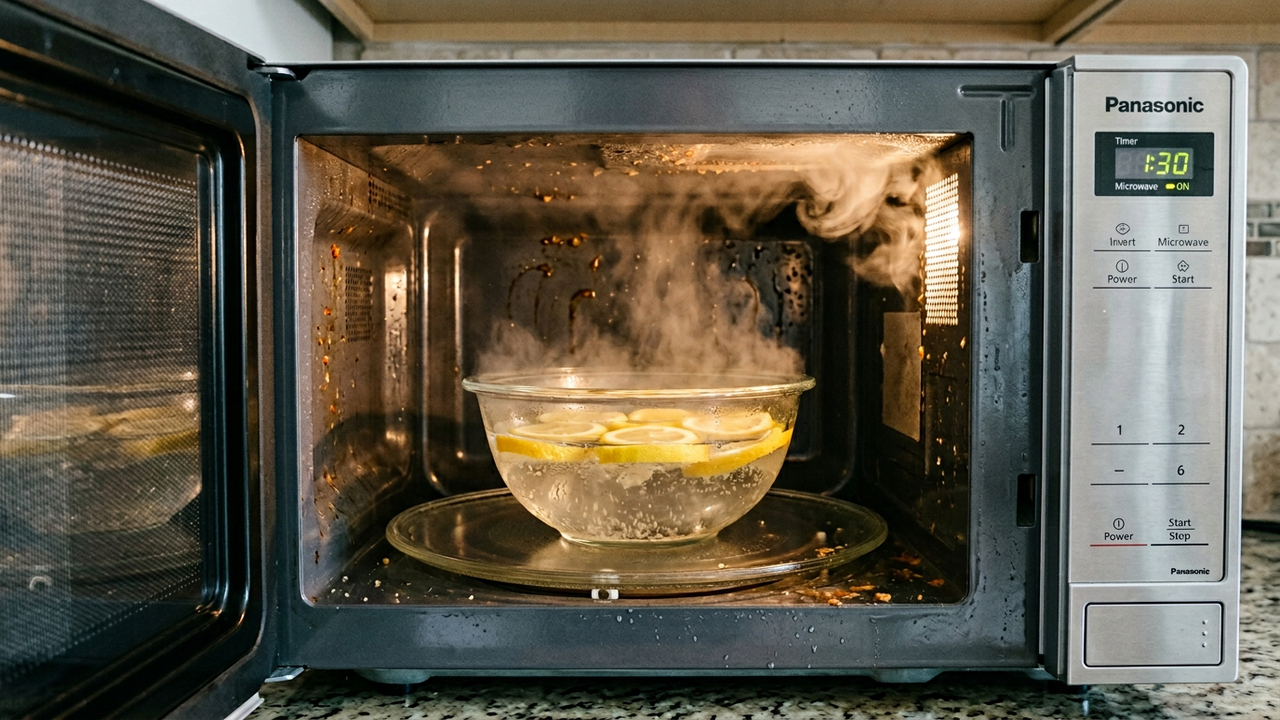 Sem detergente nem água sanitária: o segredo para limpar o micro-ondas em 1 minuto e sem deixar cheiro