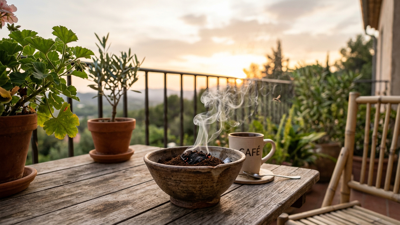 A borra de café que iria para o lixo pode virar sua aliada contra mosquitos no fim do dia