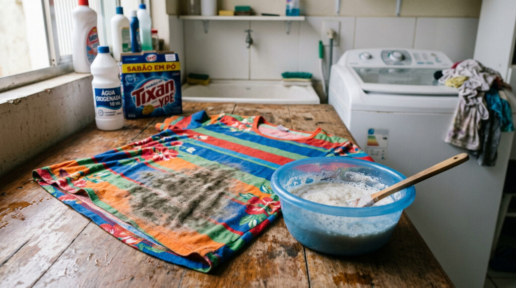 Mancha de mofo pode ser removida sem prejudicar a cor das roupas