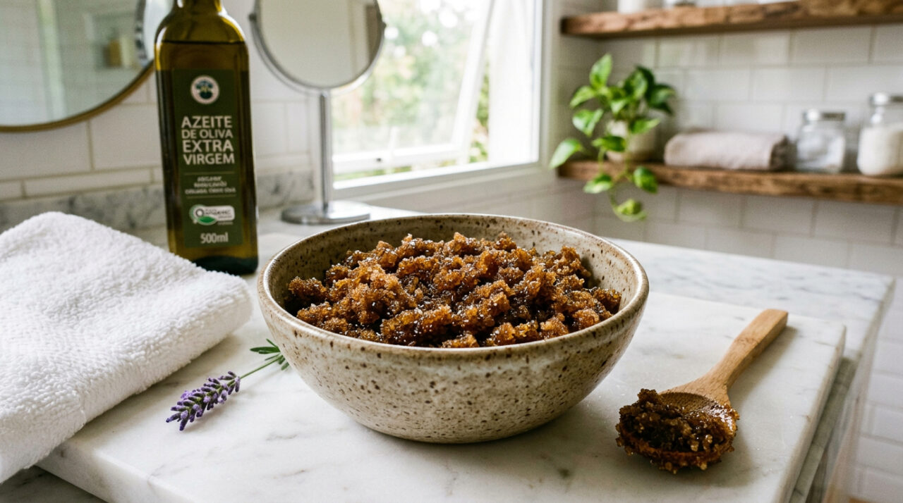 Misturar açúcar mascavo com azeite: para que serve e por que essa receita aparece tanto no autocuidado