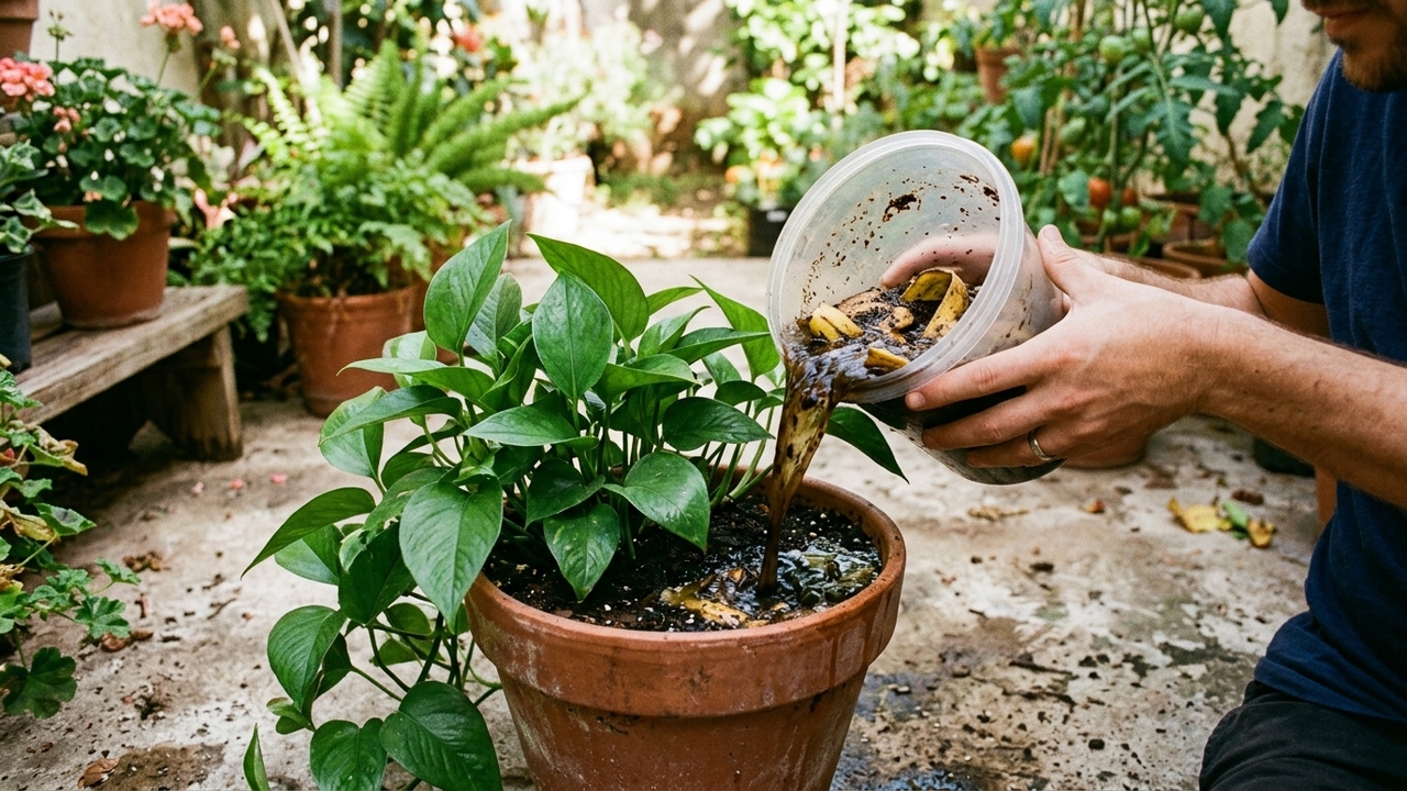 O melhor adubo caseiro para plantas crescerem rápido e ficarem mais fortes em poucos dias