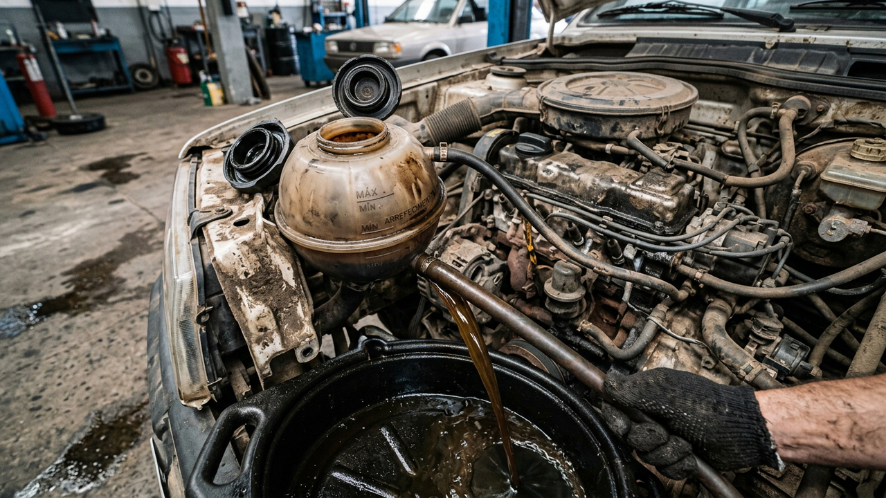 Limpeza incorreta do sistema de arrefecimento pode causar falhas graves no motor