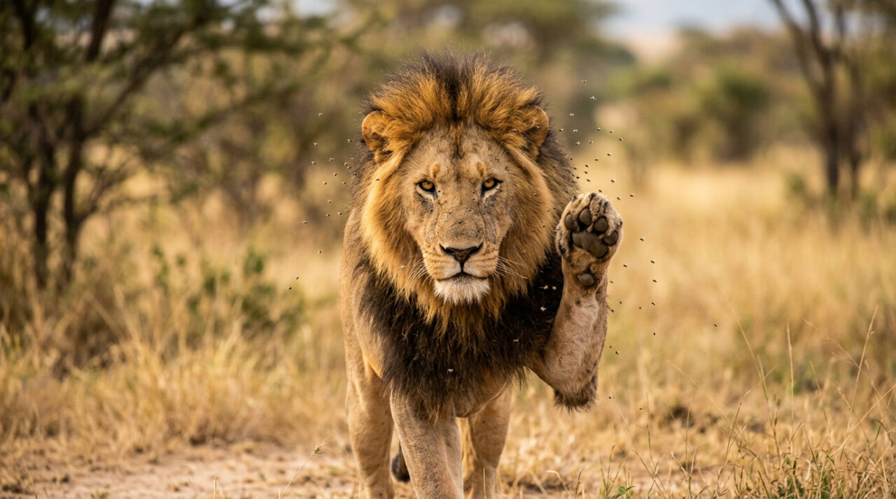 Provérbio africano do dia: 'Até o leão se protege das moscas' Lições sobre cautela, natureza humana, sucesso e por que ignorar pequenos problemas pode levar a grandes problemas.