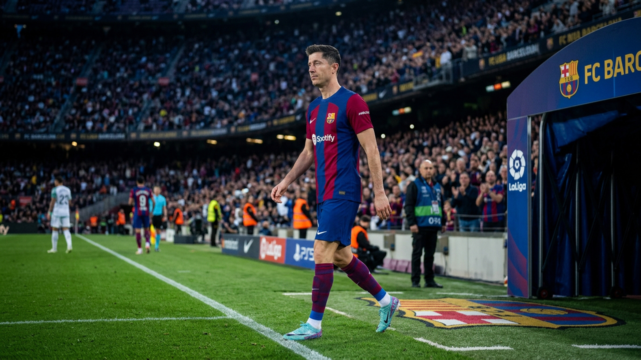 Robert Lewandowski pode sair do Barcelona e negociar com gigante italiano