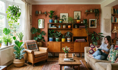 Nem minimalismo nem estilo industrial: a tendência vintage para decoração com plantas e cores em 2026