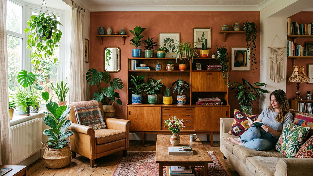 Nem minimalismo nem estilo industrial: a tendência vintage para decoração com plantas e cores em 2026