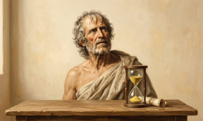 Citação do dia do filósofo estoico Sêneca: “Para ser feliz, você deve eliminar duas coisas...” lições sobre viver com mais leveza, deixando para trás a ansiedade sobre o futuro e os pesos do passado