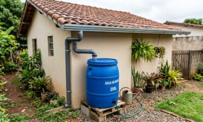 Essa solução caseira mostra como a água da chuva pode ganhar utilidade dentro de casa