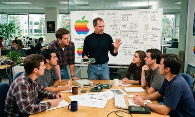 Steve Jobs: "Grandes feitos nos negócios nunca são realizados por uma única pessoa. São realizados por uma equipe de pessoas."