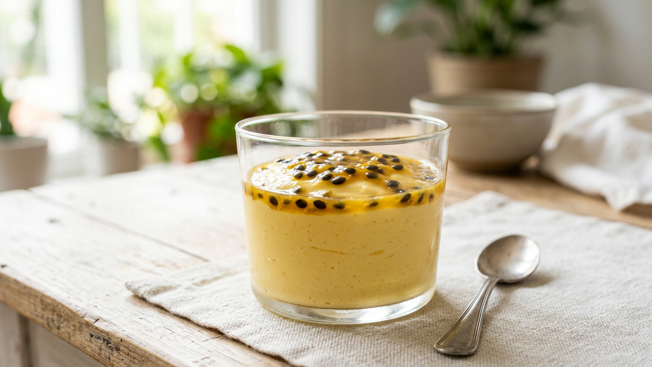 Misture leite condensado, creme de leite e maracujá e faça uma sobremesa gelada fácil e muito cremosa