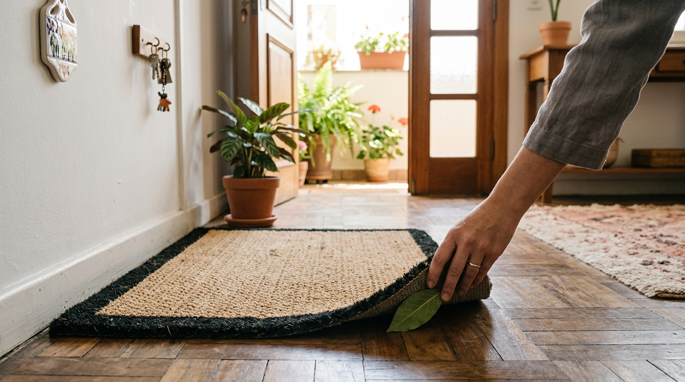 Colocar folha de louro debaixo do tapete à noite pode trazer proteção, harmonia e sensação de leveza no ambiente ao acordar no dia seguinte