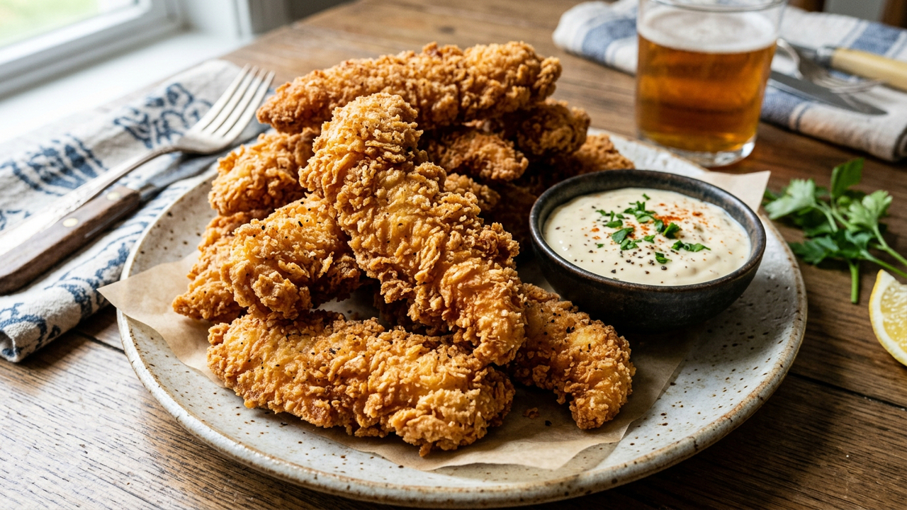 Misture alho, limão e pápricas e prepare um frango crocante bem temperado com um molho digno de elogios