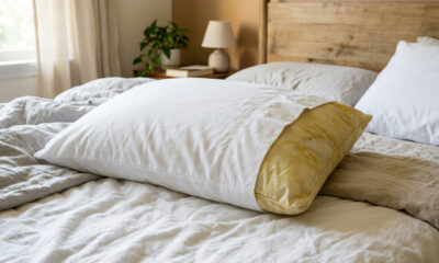 O que significa quando o travesseiro fica amarelado mesmo com a fronha limpa