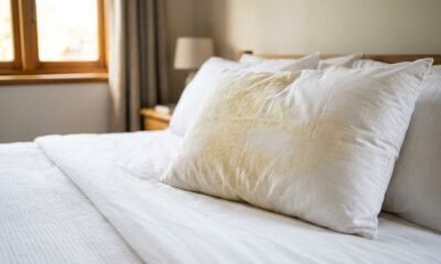 O que significa quando o travesseiro fica amarelado mesmo com a fronha limpa: nem sempre lavar basta quando o travesseiro já deu sinais de desgaste