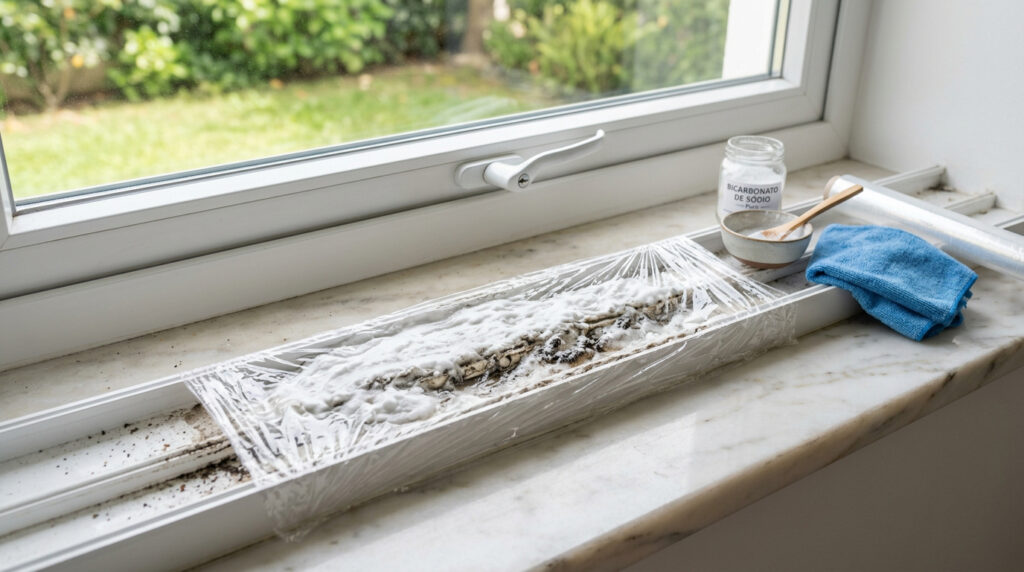 Colocar bicarbonato de sódio e filme plástico nos trilhos das janelas: o que faz e por que é recomendado