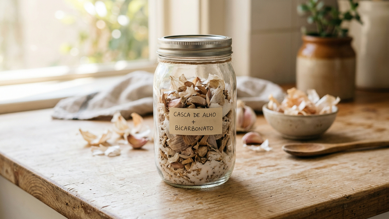 Misturar cascas de alho com bicarbonato de sódio: para que serve e quais os seus benefícios
