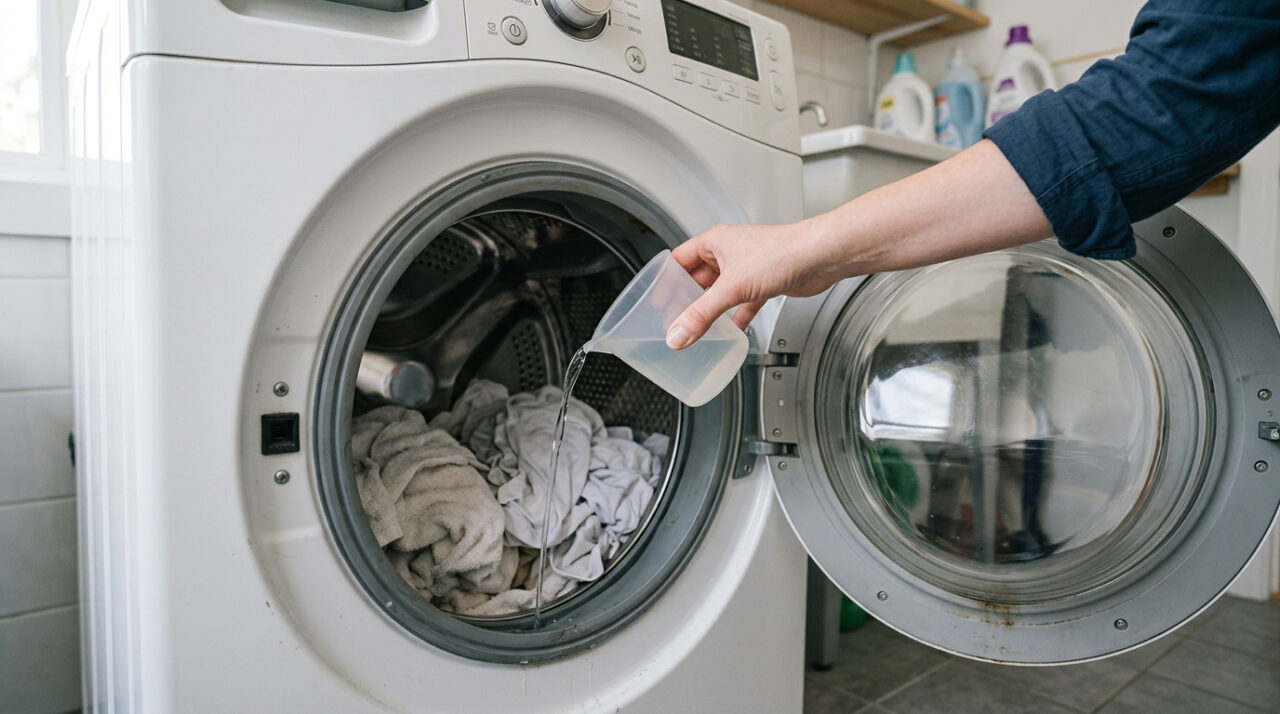 Colocar uma xícara de água sanitária na máquina de lavar: para que serve e por que recomendam
