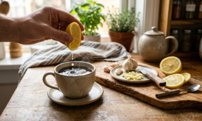 Café com alho e limão: pra que serve e quando fazer essa mistura no dia a dia