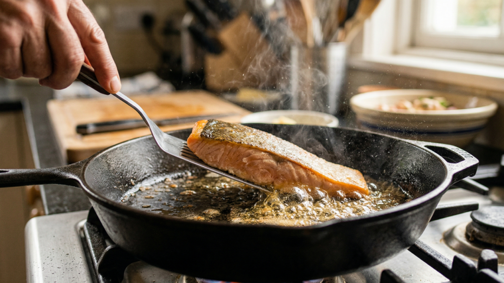 Como evitar que a comida grude na frigideira com um ajuste simples que muda textura, sabor e suculência