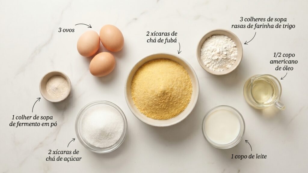 Esse bolo de fubá da minha mãe é perfeito para acompanhar uma longa conversa tranquila