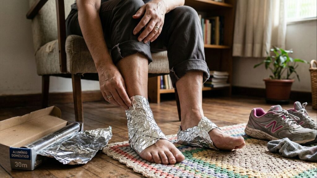 Envolver os pés em papel alumínio: por que os especialistas recomendam fazer isso duas vezes por semana