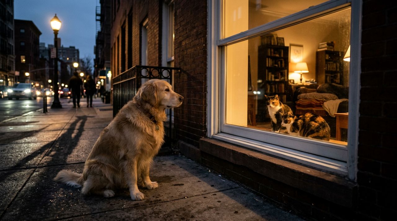 Golden Retriever Para Todos Os Dias Em Janela E Intriga Com Sua Obsessão