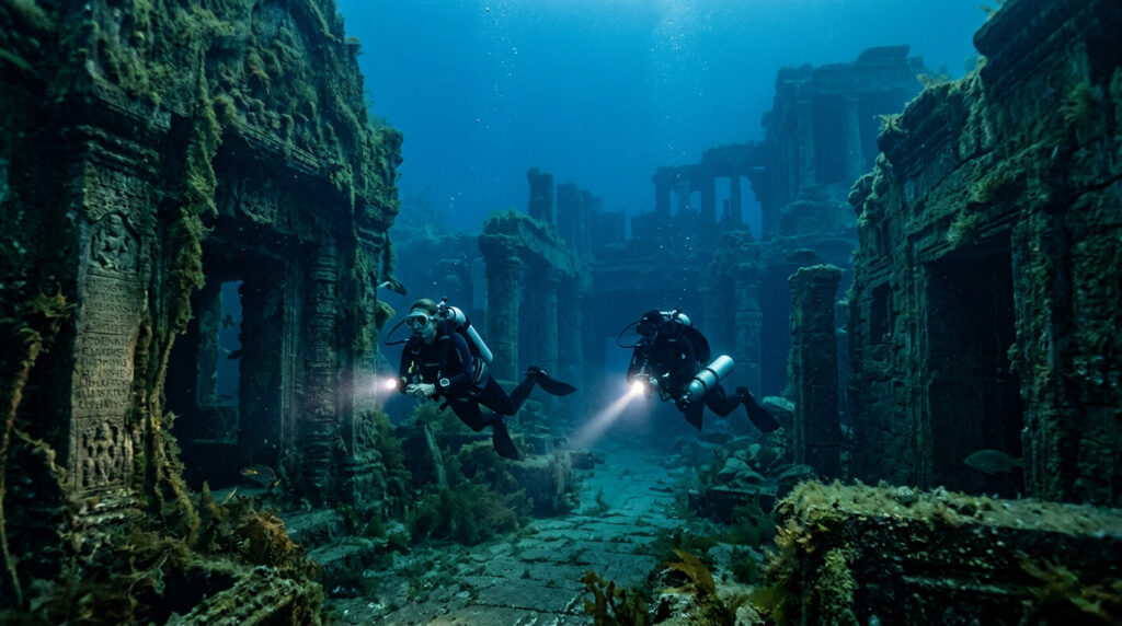 Quando mergulhadores exploraram este lago, encontraram uma cidade perdida de mil anos. O que a engoliu por completo?