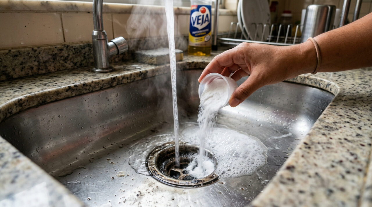 Polvilhar bicarbonato de sódio no ralo da pia: para que serve e quando é recomendado fazer