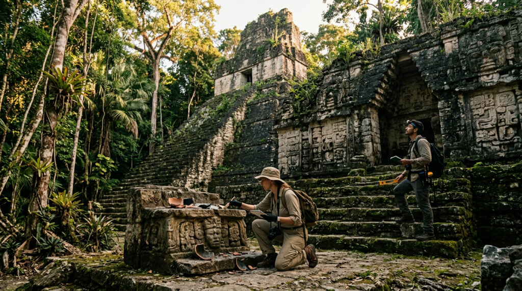 Arqueólogos descobrem antigo assentamento maia enterrado sob a selva