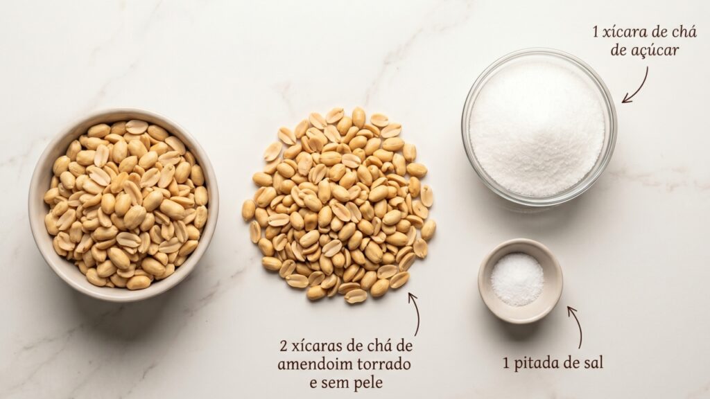 Essa paçoca de amendoim da minha vó fica firme no corte e macia ao morder, perfeita para qualquer hora