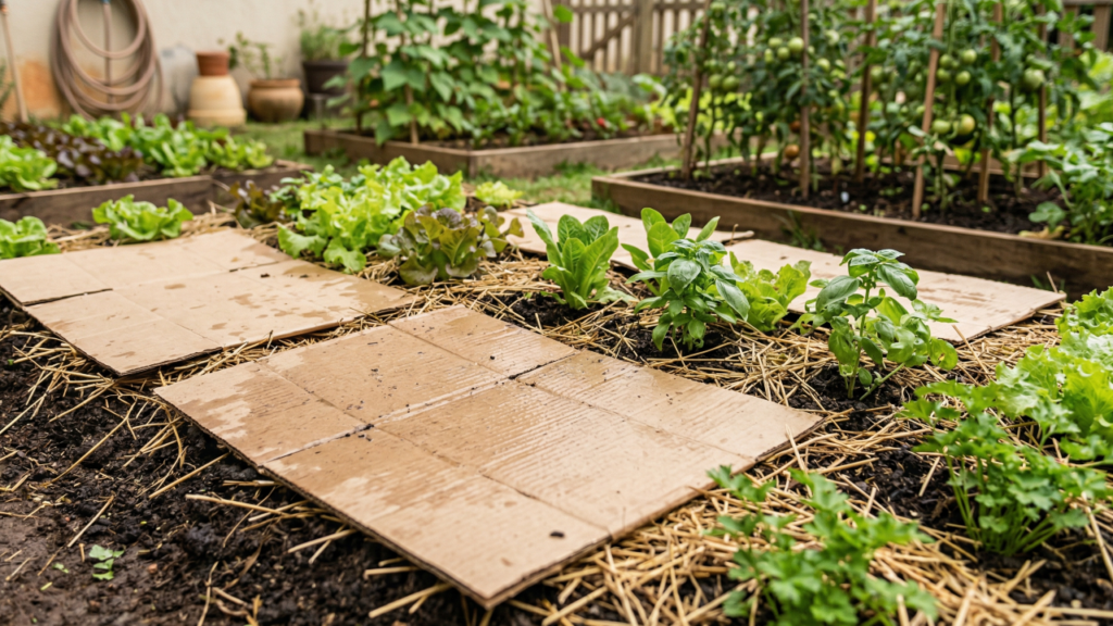 Não jogue fora caixas de papelão: o truque simples que pode poupar tempo na horta