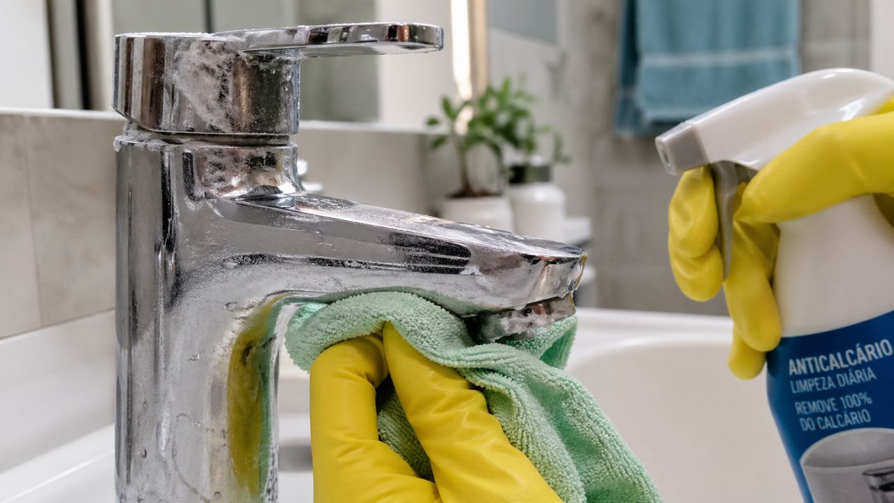 Nem vinagre nem bicarbonato de sódio: esta é a melhor maneira de remover o calcário de torneiras e vasos sanitários