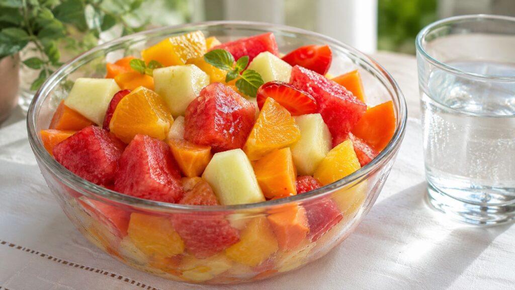 Frutas ricas em água ajudam a complementar a hidratação no calor