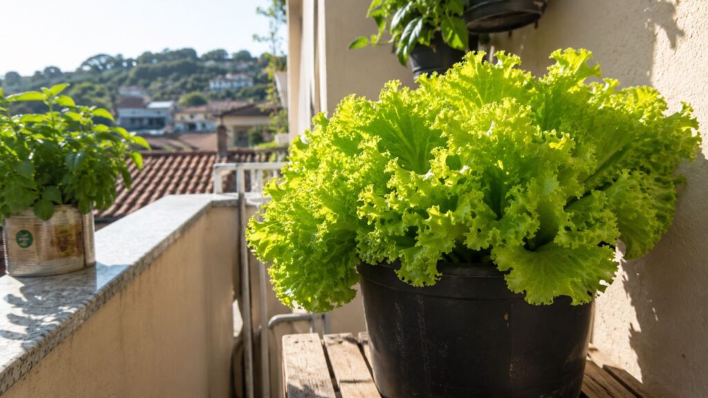 Alface cresce bem em vasos e pode render folhas frescas por semanas
