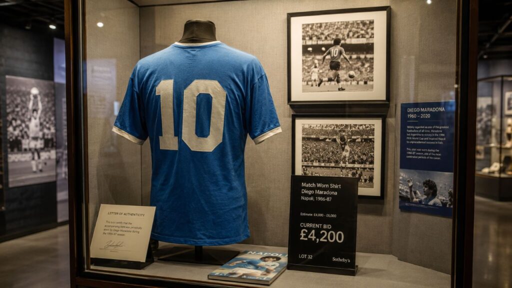 Camisa usada por Maradona em 1986 virou relíquia milionária do futebol