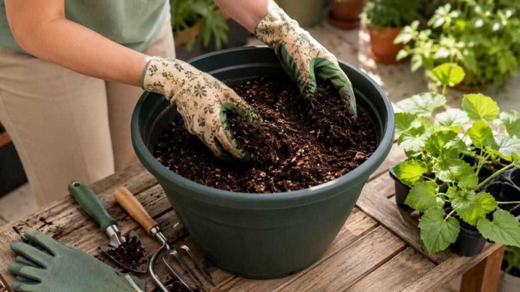 Preparar bem o substrato no início melhora raízes, folhas e produção da planta