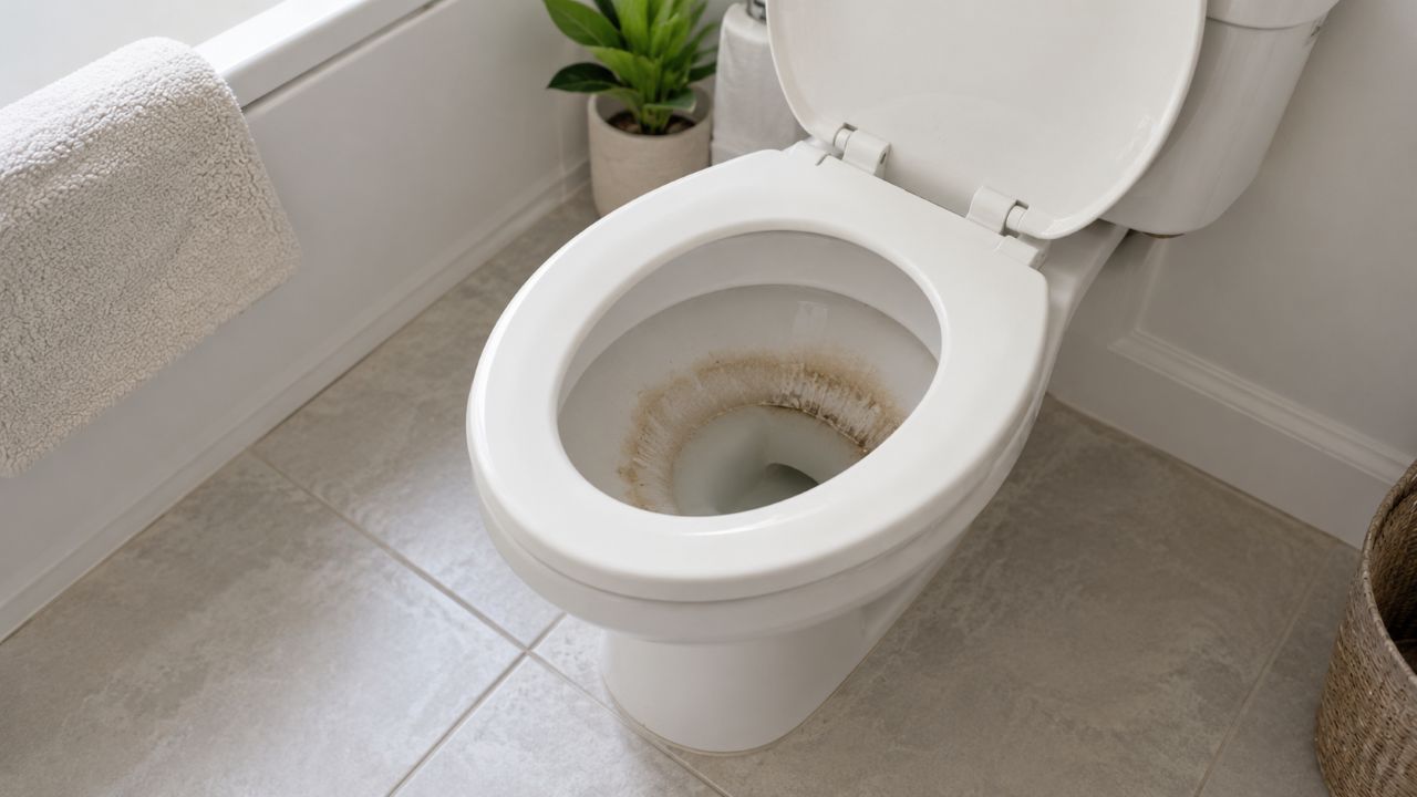 O tempo de ação do produto pode facilitar a remoção de manchas no vaso