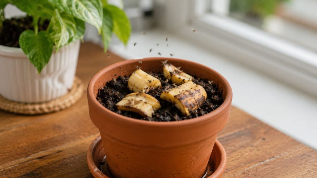 Casca de banana nas plantas funciona mesmo ou pode trazer problemas no vaso?