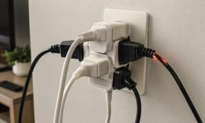 O excesso de aparelhos na mesma tomada pode gerar aquecimento sem aviso imediato