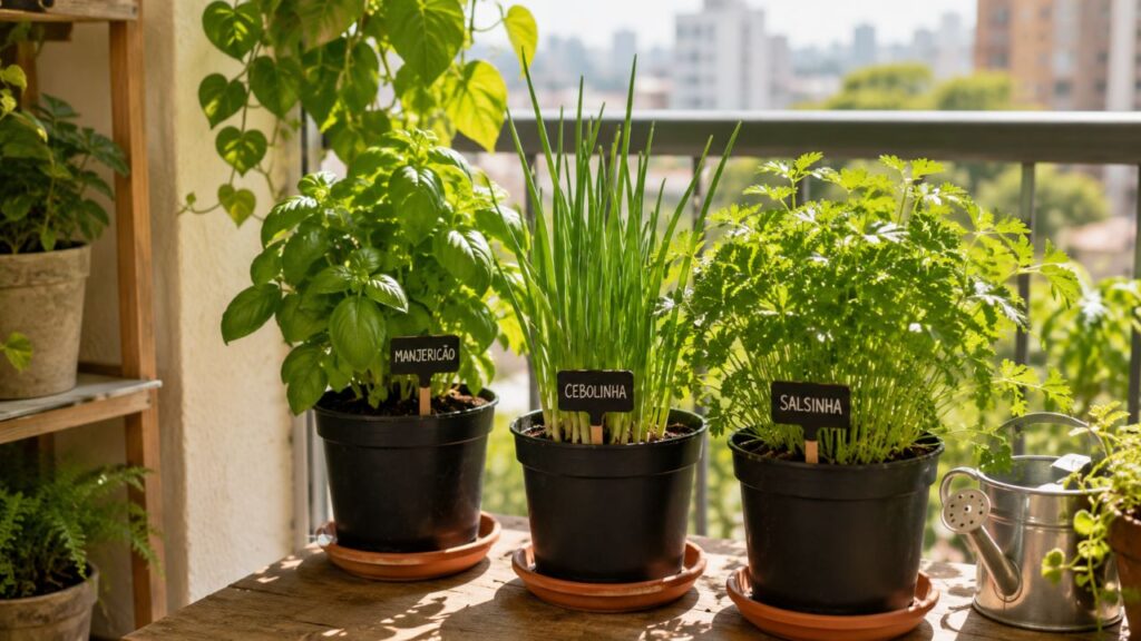 Uma horta pequena pode transformar varandas e janelas em espaços produtivos