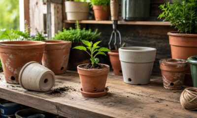 O vaso certo ajuda a planta a crescer com raízes saudáveis