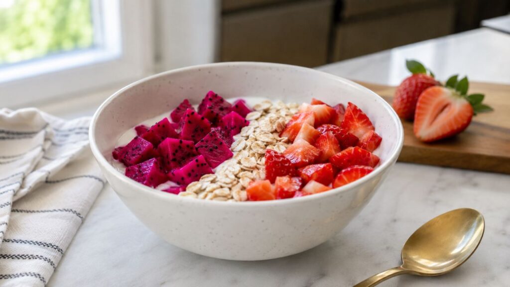 A fruta pode entrar em lanches leves e combina bem com iogurte, aveia e outras frutas