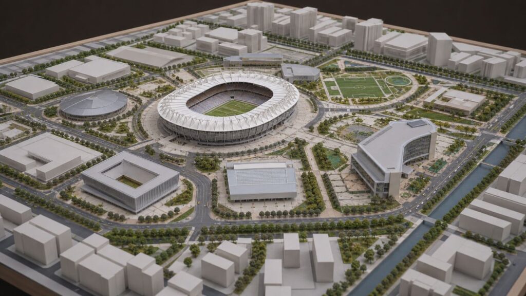 O futuro maior estádio do mundo promete impressionar pela capacidade gigantesca e pela ambição do projeto