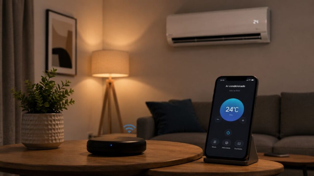 Controle temperatura e funções direto pelo celular