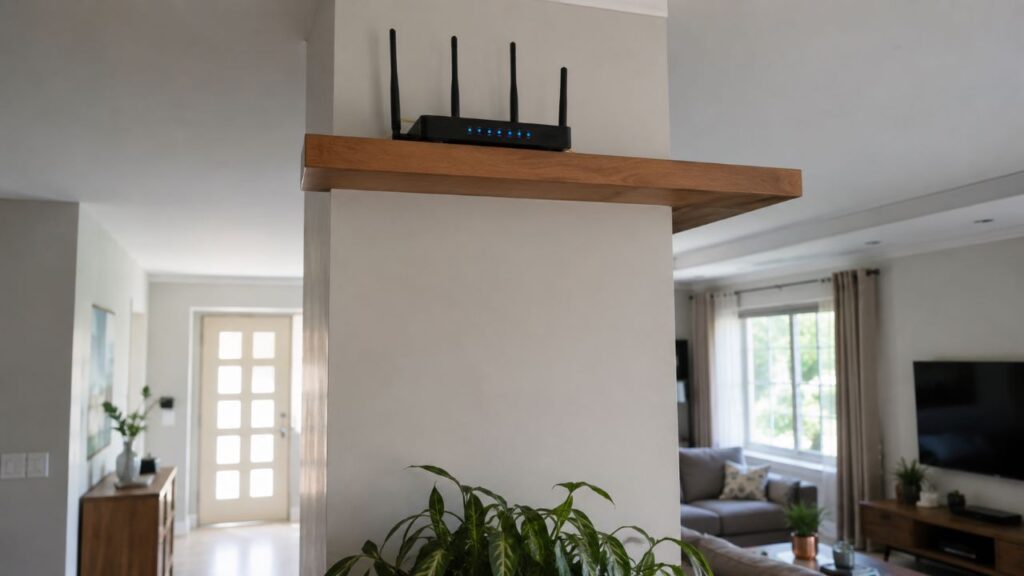 Posicionar o roteador em local aberto melhora a cobertura do sinal Wi-Fi