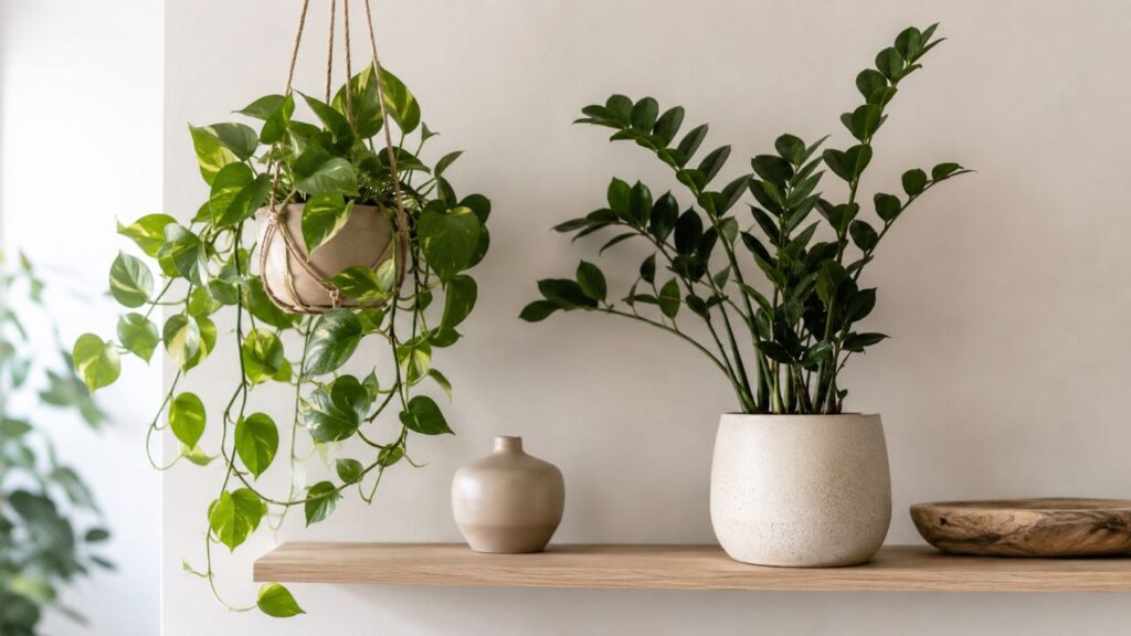 Poucas plantas bem posicionadas deixam a casa mais leve e elegante sem exageros