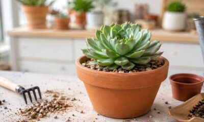 A melhor forma de plantar suculentas sem raiz apodrecer e manter o vaso saudável