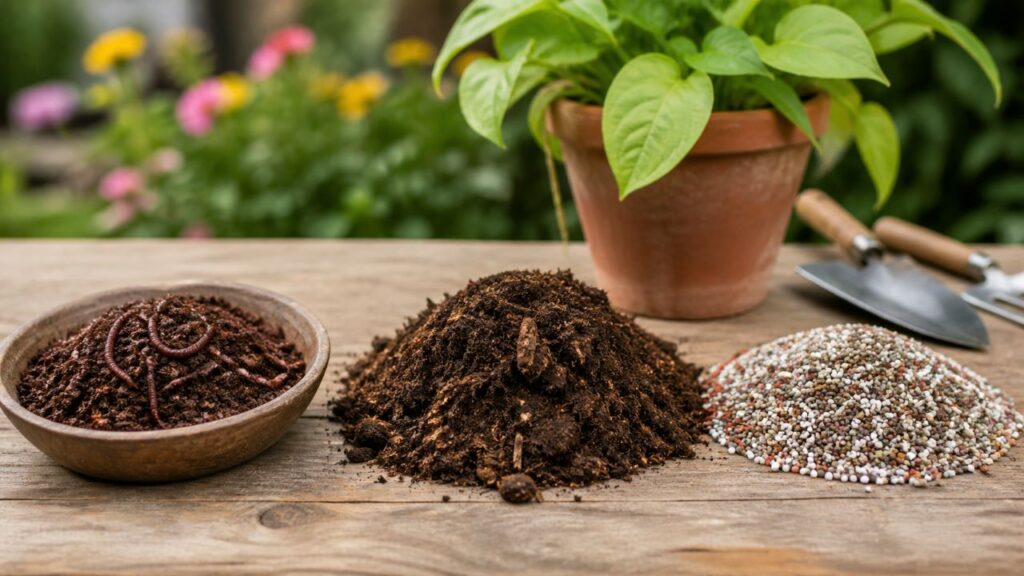 Os tipos de adubo para plantas que ajudam no crescimento rápido e deixam o cultivo mais vigoroso