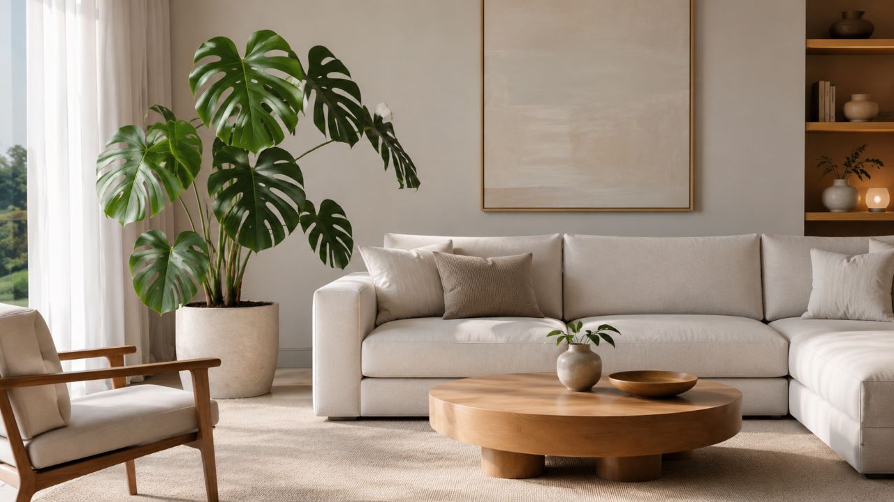 Poucas plantas bem posicionadas deixam a casa mais leve e elegante sem exageros