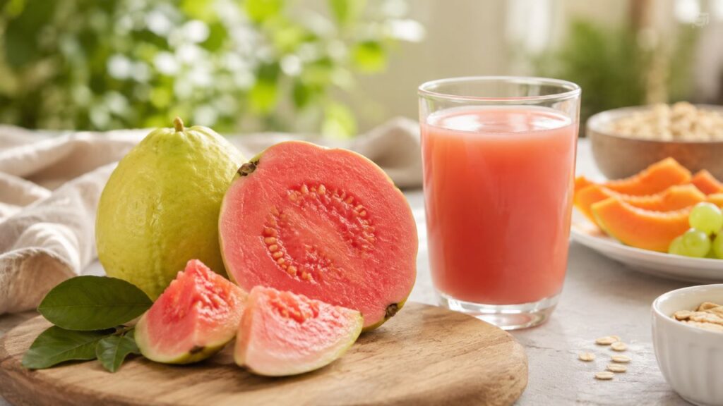 Goiaba vermelha reúne vitamina C, fibras e antioxidantes na alimentação diária